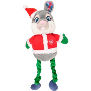 Flamingo Vianočný králik plyšový pre psov 51cm