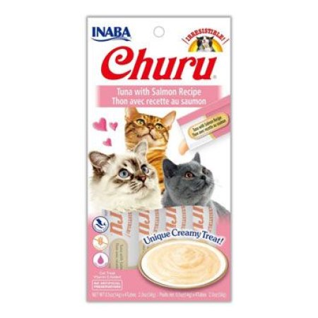Chúru Cat Purée Tuna with Salmon 4x14g