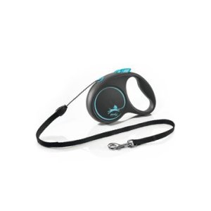 Vodítko Flexi Black Design S lanko 5m/12kg modrá