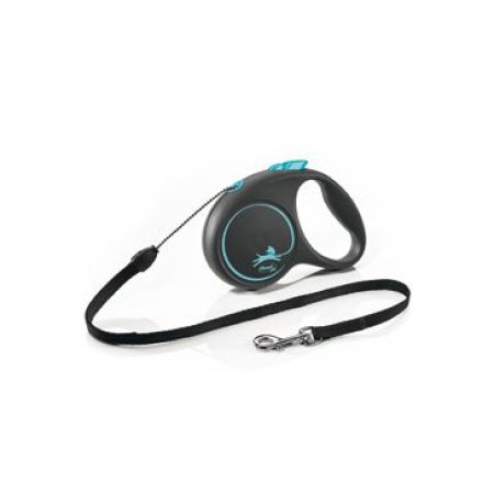 Vodítko Flexi Black Design S lanko 5m/12kg modrá