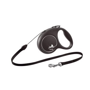 Vodítko Flexi Black Design S lanko 5m/12kg čierna