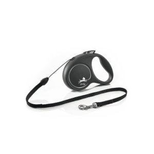 Vodítko Flexi Black Design S lanko 5m/12kg čierna