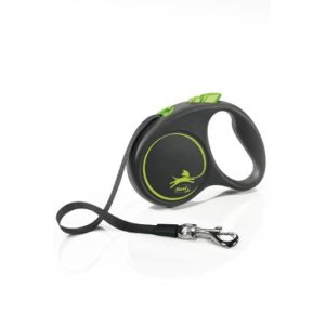 Vodítko Flexi Black Design S opasok 5m/15kg zelená