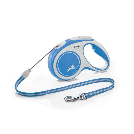 Vodítko Flexi New Comfort M lanko 5m/20kg modrá