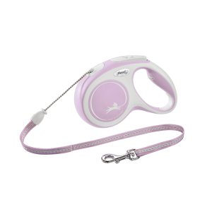 Vodítko Flexi New Comfort M lanko 5m/20kg ružová