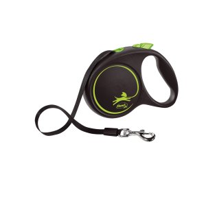 Vodítko Flexi Black Design M opasok 5m/25kg zelená