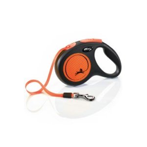 Vodítko Flexi New Neon M páska 5m/25kg oranžová