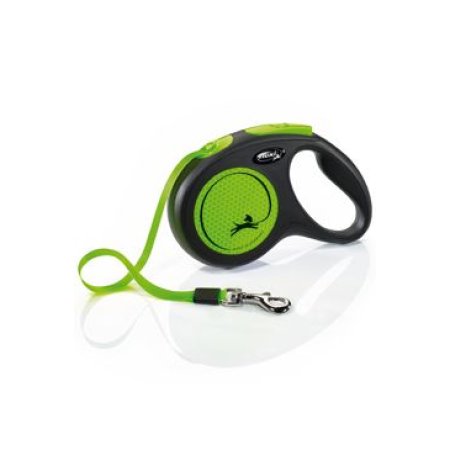 Vodítko Flexi New Neon M páska 5m/25kg green