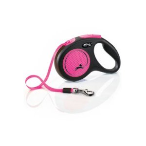 Vodítko Flexi New Neon M páska 5m/25kg ružová