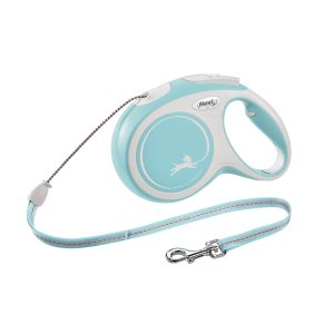 Vodítko Flexi New Comfort M lanko 8m/20kg svetlo modrá