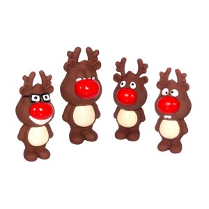 Flamingo Vianočná hračka pre psov latexová 14cm