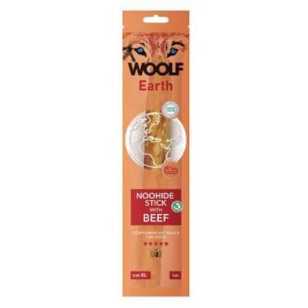 Woolf pochúťka Earth NOOHIDE XL Stick with Beef 85g