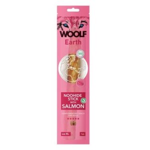 Woolf pochúťka Earth NOOHIDE XL Stick with Salmon 85g