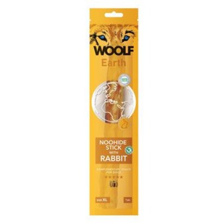 Woolf pochúťka Earth NOOHIDE XL Stick with Rabbit 85g