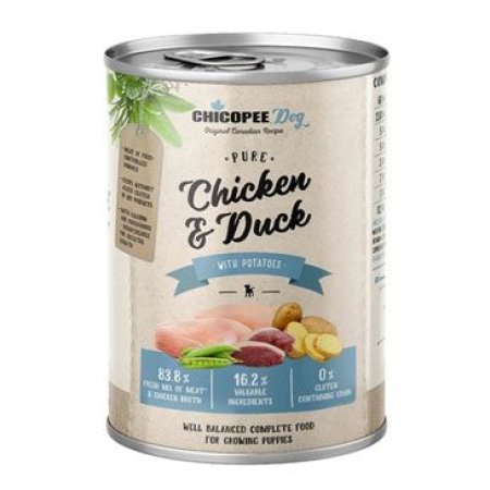 Chicopee Dog konz. Junior Pure Chicken & Duck 400g