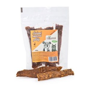 NATURECA pochúťka Masové kostičky Kačica, 100% maso 100g