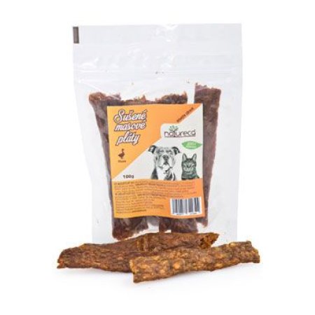 NATURECA pochúťka Masové kostičky Kačica, 100% maso 100g