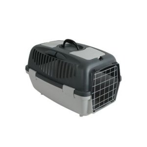 Zolux Prepravka GULLIVER 2 s kovovými dvierkami sivá 55 x 36 x 35 cm