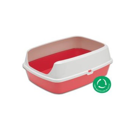 WC mačka MARYLOO 50 cm s vysokým okrajom, koralová
