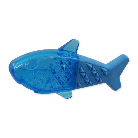 Hračka DOG FANTASY Žralok chladiaci modrá 18x9x4cm