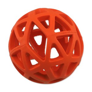 Loptička DOG FANTASY dierovaná oranžová 7cm