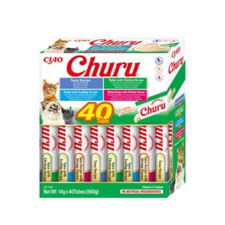 Chúru Cat BOX Tuna Seafood Variety 40x14g