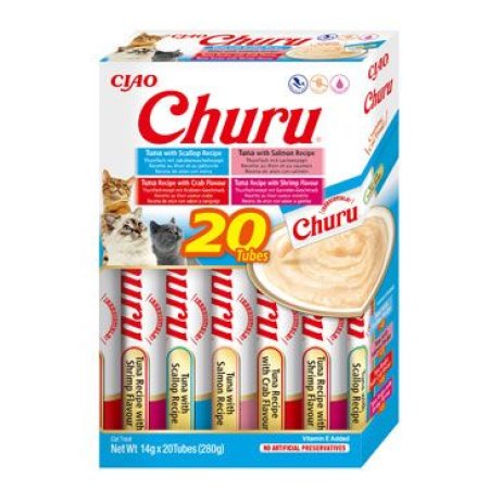 Chúru Cat BOX Tuna Seafood Variety 20x14g