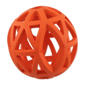 Loptička DOG FANTASY dierovaná oranžová 12,5cm