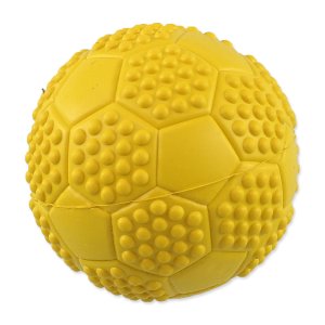 Loptička DOG FANTASY futbal s bodlinami pískací mix farieb 7cm