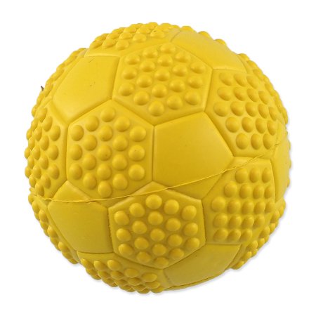 Loptička DOG FANTASY futbal s bodlinami pískací mix farieb 7cm