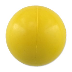 Míček DOG FANTASY tvrdý žltý 6cm