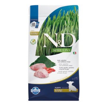 N&D Spirulina DOG Puppy Mini Lamb & Wolfberry 2kg