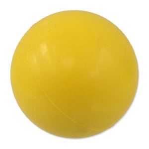 Loptička DOG FANTASY tvrdý žltý 7cm