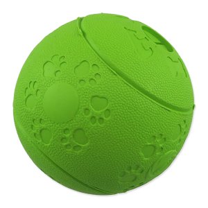 Loptička DOG FANTASY na maškrty zelená 8cm