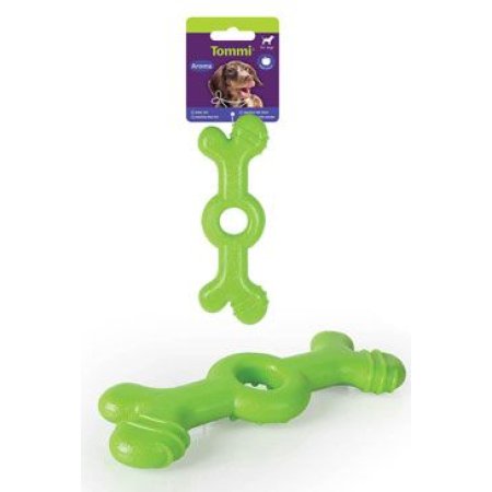 Hračka pes Aroma Kosť veľká, zelená 18cm