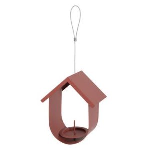 Zolux Búdka krmítko GAMA III na loj.guľu kov. červená