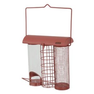 Zolux Kŕmidlo vonkajšie TRIO kov červená