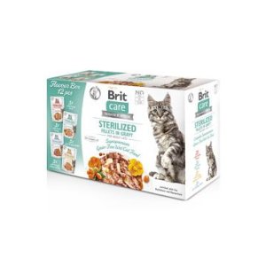 Brit Care Cat Filety v Gravy Steril. Flav.Box 12x85g