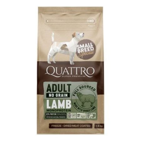 QUATTRO Dog Dry SB Adult Jahňa 1,5kg