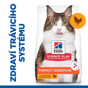 Hill’s Science Plan Perfect Digestion pre dospelé mačky s jahňacím a ryžou 7 kg