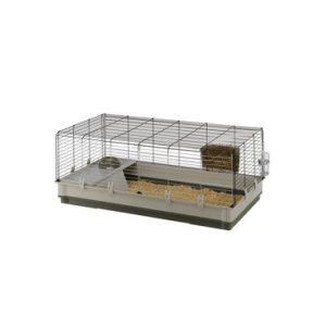 Klietka KROLIK XL s výbavou 120x60x50cm králik šedá FP