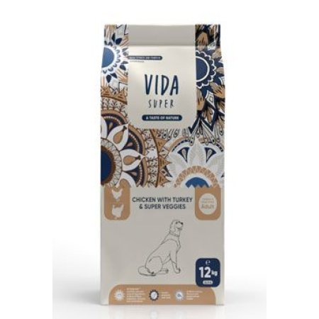 Kraftia VIDA SUPER DOG Adult M/L Chicken & Turkey 12kg