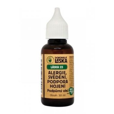 LÁSKA 23 Alergia, hojenie, svrbenie, podporný olej 30ml