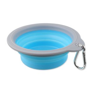 Cestovná miska DOG FANTASY skladacia modrá S