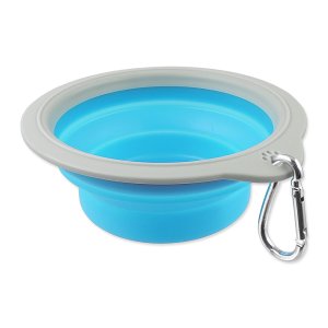 Cestovná miska DOG FANTASY skladacia modrá M