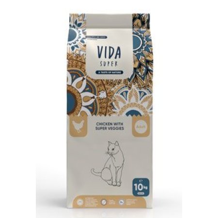 Kraftia VIDA SUPER CAT Adult Ster.Chicken&Veggies 10kg