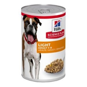 Hill’s Science Plan Light konzerva pre dospelých psov s kuracím 370 g