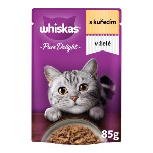 Whiskas vrecko Pure Delight hydinový výber v želé 12 x 85 g