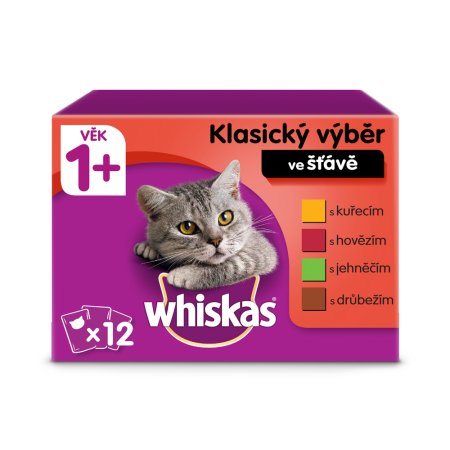 Whiskas kapsička Klasický výber v šťave 12 x 85 g