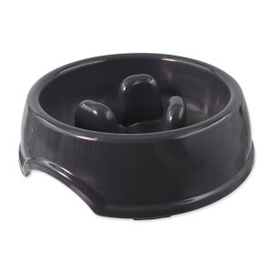 Miska DOG FANTASY proti hltaniu čierna 22 x 22 x 6 cm
